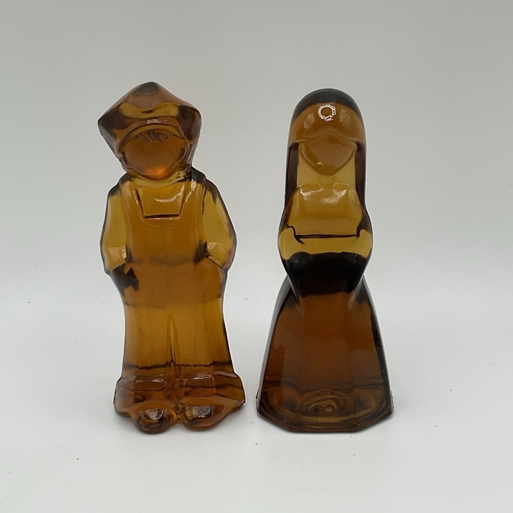 Mosser Glass Vi Hunter Josh & Jenny Doll Figurine Wood Smoke Vintage 1981 #1